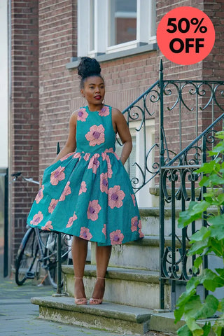 Folasade Smocked Back Floral Dress Apparel & Accessories