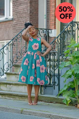 Folasade Smocked Back Floral Dress Apparel & Accessories