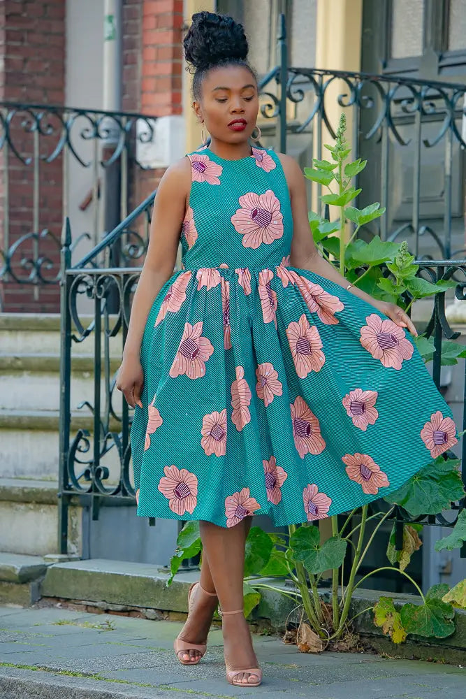 Folasade Smocked Back Floral Dress Apparel & Accessories
