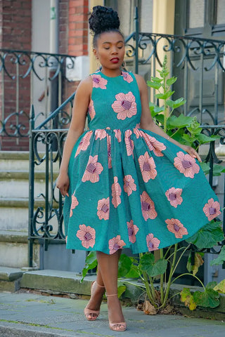 Folasade Smocked Back Floral Dress Apparel & Accessories