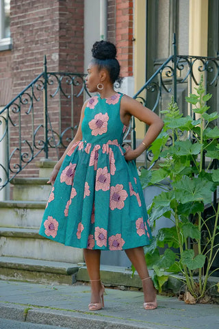 Folasade Smocked Back Floral Dress Apparel & Accessories