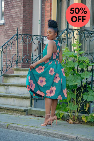 Folasade Smocked Back Floral Dress Apparel & Accessories