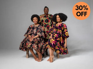 Hamza Black Floral Dress Clothing