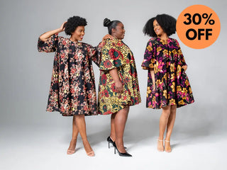 Hamza Black Floral Dress Clothing