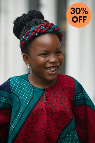 HAMZA GREEN BRAIDED HEADBAND HEADBANDS