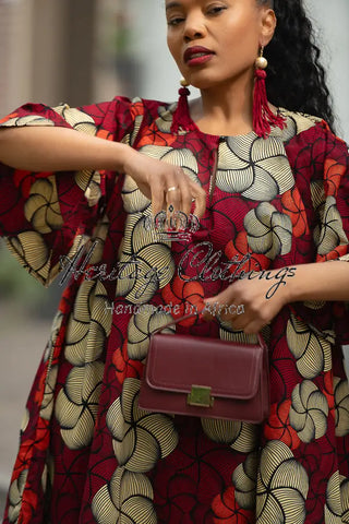 HAMZA RED PRINT DRESS Women’s Dress