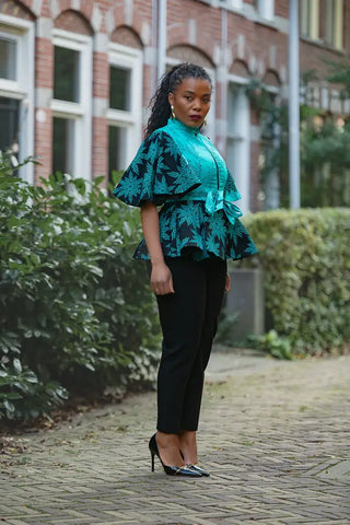 HANNA BLUE TOP Shirts & Tops