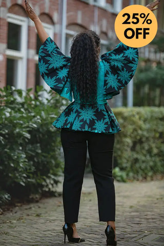 HANNA BLUE TOP Shirts & Tops