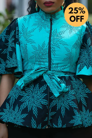 HANNA BLUE TOP Shirts & Tops