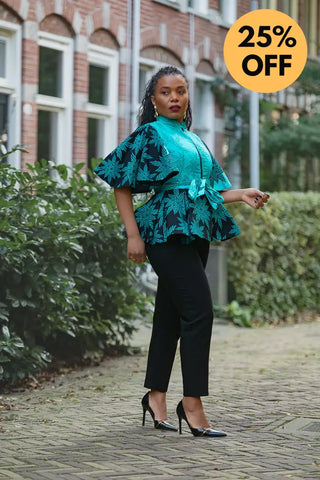 HANNA BLUE TOP Shirts & Tops