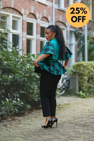 HANNA BLUE TOP Shirts & Tops