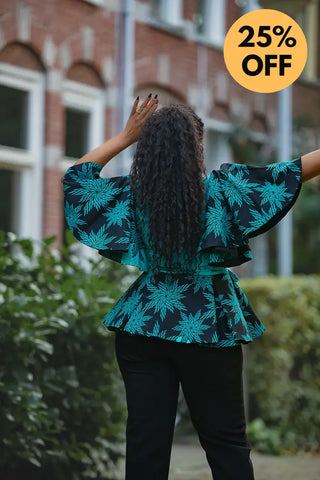 HANNA BLUE TOP Shirts & Tops