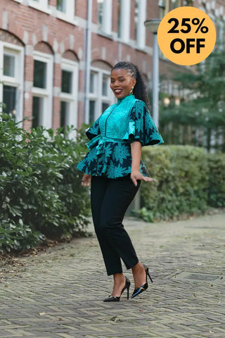 HANNA BLUE TOP Shirts & Tops