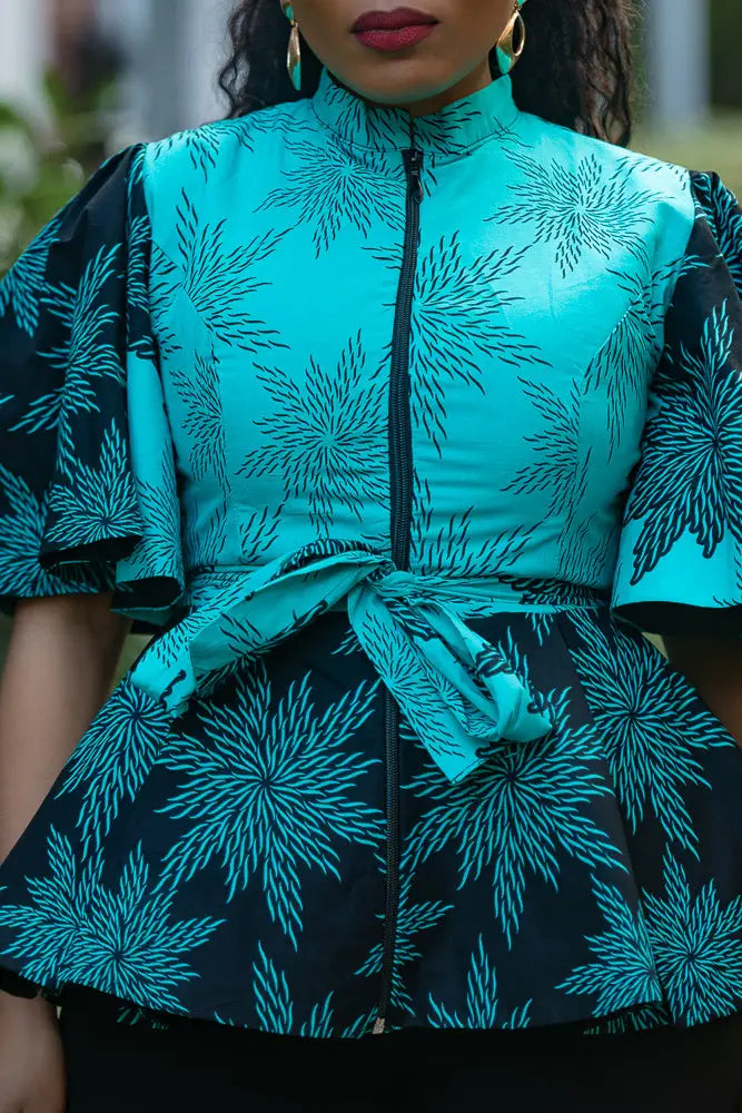 HANNA BLUE TOP Shirts & Tops