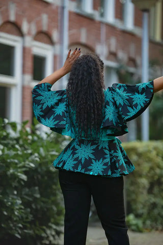 HANNA BLUE TOP Shirts & Tops