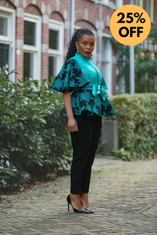 HANNA BLUE TOP Shirts & Tops