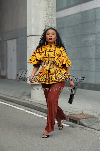 HANNA YELLOW TOP Shirts & Tops
