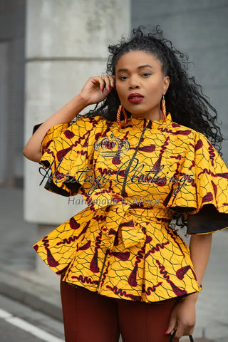 HANNA YELLOW TOP Shirts & Tops
