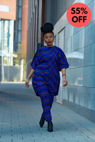 Kemi Two Piece Blue Set