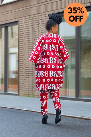 Kemi Two Piece Burgundy Set