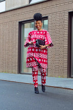 Kemi Two Piece Burgundy Set