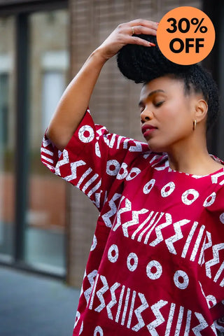 Kemi Two Piece Burgundy Set