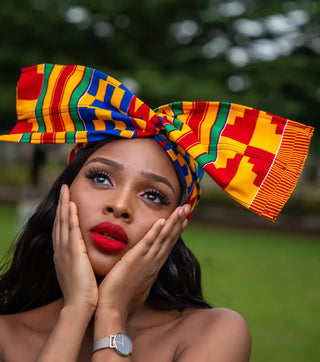 Kente African Print Wired Headwrap