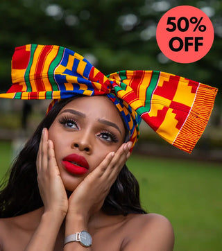 Kente African Print Wired Headwrap