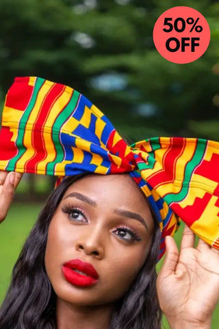 Kente African Print Wired Headwrap