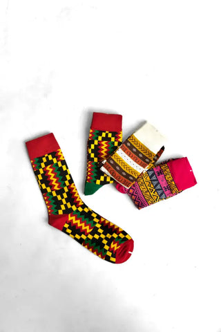 Kente Aztec Set UK 4-8/EU 36-41 Socks