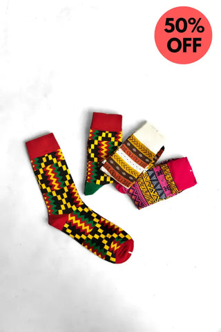 Kente Aztec Set UK 4-8/EU 36-41 Socks