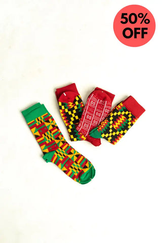 Kente Set UK 4-8/EU 36-41 Socks