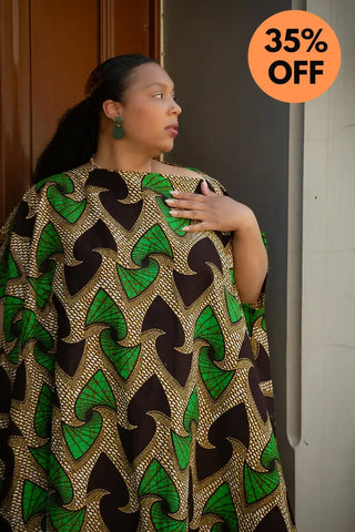 Kenya Green And Black Hi Low Dress Women’s Dress