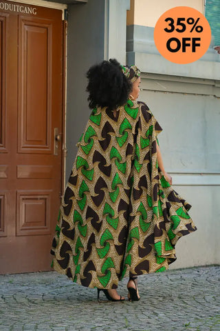 Kenya Green And Black Hi Low Dress Women’s Dress