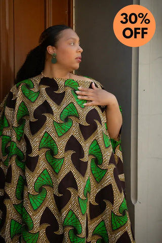 Kenya Green And Black Hi Low Dress Women’s Dress