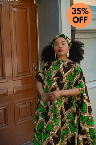 Kenya Green And Black Hi Low Dress Women’s Dress