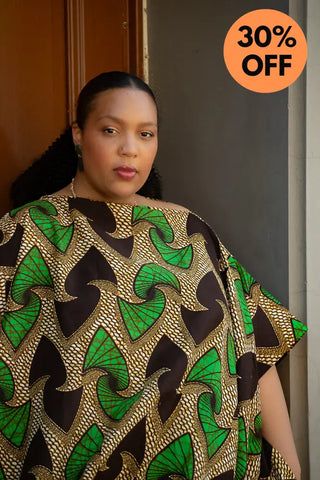 Kenya Green And Black Hi Low Dress Women’s Dress