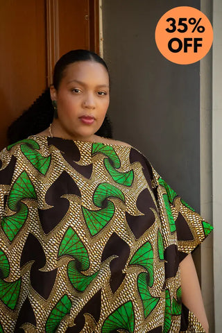 Kenya Green And Black Hi Low Dress Women’s Dress