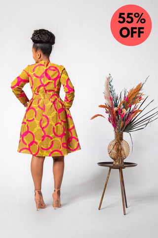 Kiara V-Neck Dress Clothing