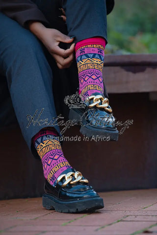 KINSHASA MULTICOLOURED SOCKS