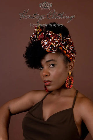 Lanre Brown Headwrap