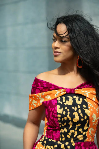 LARA MIDI SHOULDER DRESS Women’s Dress