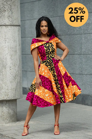 LARA MIDI SHOULDER DRESS Women’s Dress