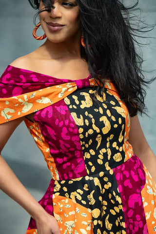 LARA MIDI SHOULDER DRESS Women’s Dress