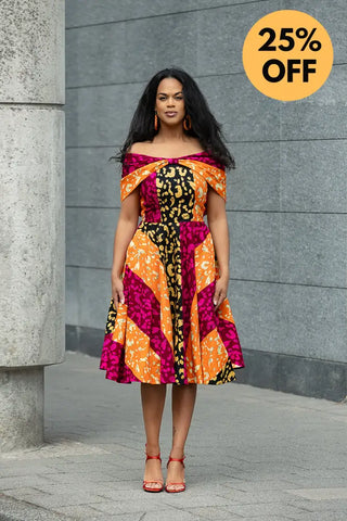 LARA MIDI SHOULDER DRESS Women’s Dress