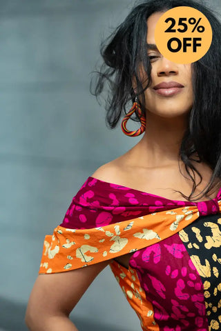 LARA MIDI SHOULDER DRESS Women’s Dress