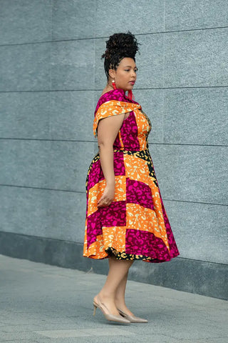 LARA MIDI SHOULDER DRESS Women’s Dress