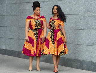 LARA MIDI SHOULDER DRESS Women’s Dress