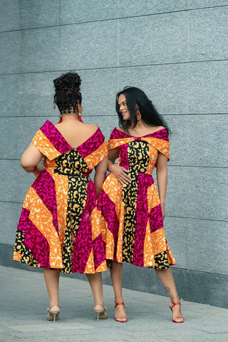 LARA MIDI SHOULDER DRESS Women’s Dress