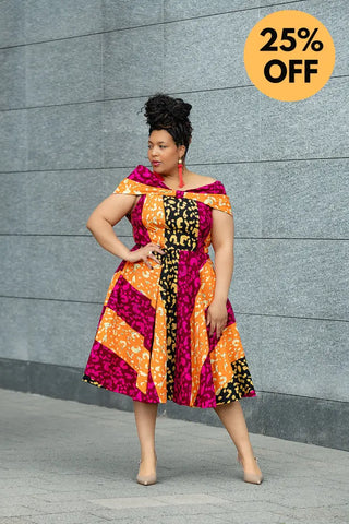 LARA MIDI SHOULDER DRESS Women’s Dress